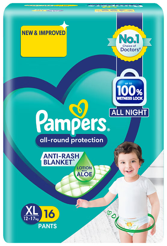 pampers with aloe vera diaper xl