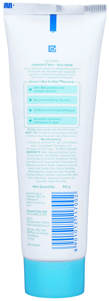 johnson's baby milk + rice cream thumbnail 2