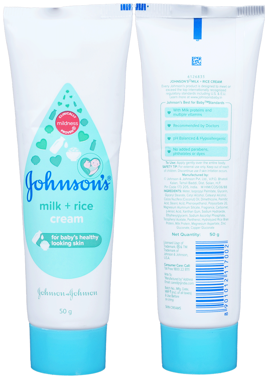 johnson's baby milk + rice cream thumbnail 3