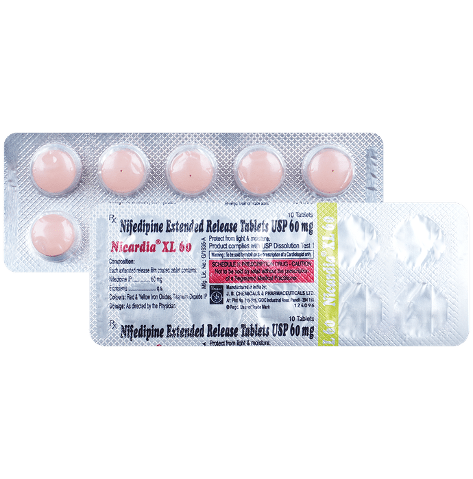 nicardia xl 60 tablet thumbnail 2