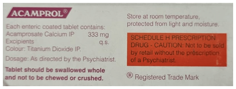 acamprol tablet