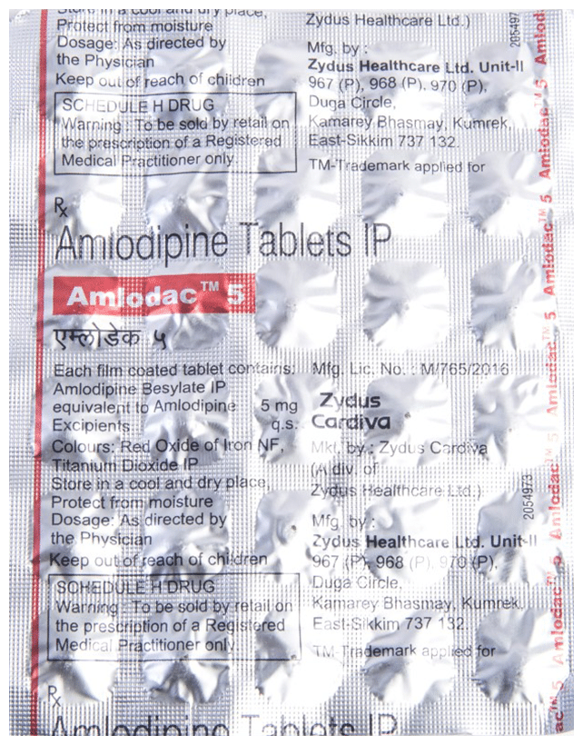 amlodac 5 tablet thumbnail 3