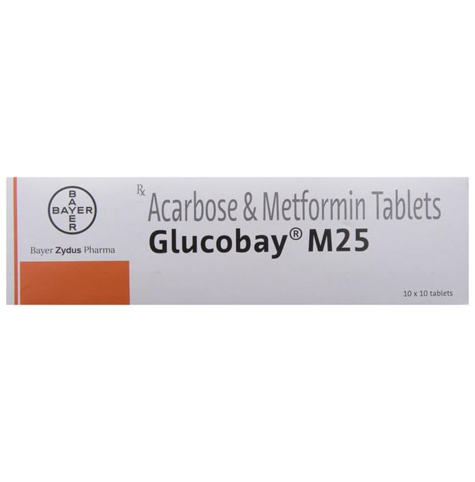 Glucobay M 25 Tablet thumbnail 5