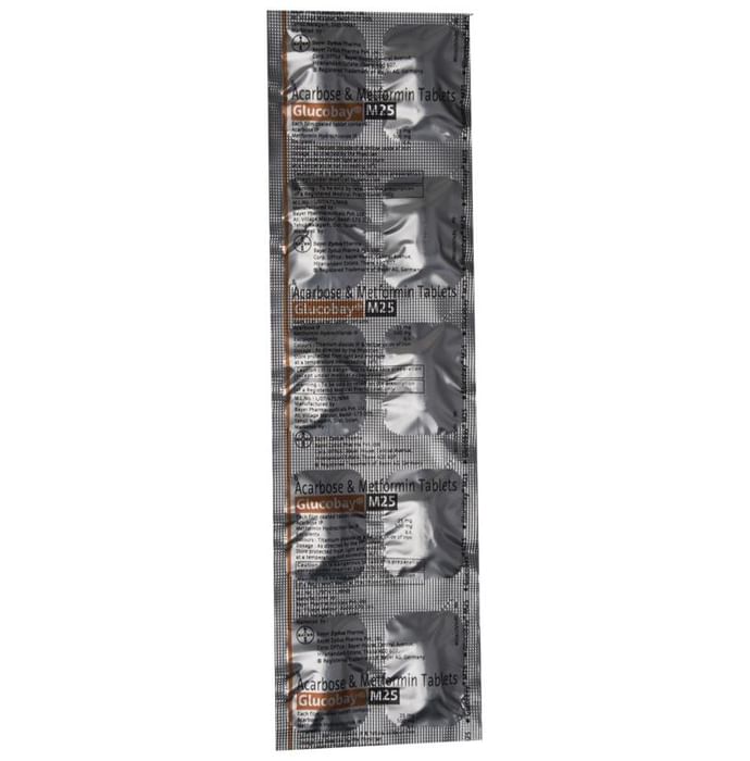 Glucobay M 25 Tablet thumbnail 3