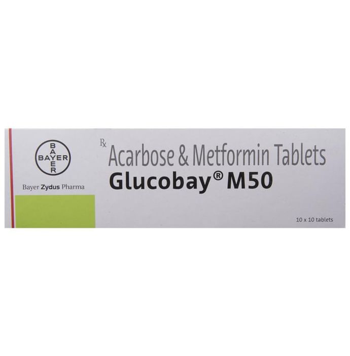 glucobay m 50 tablet thumbnail 2