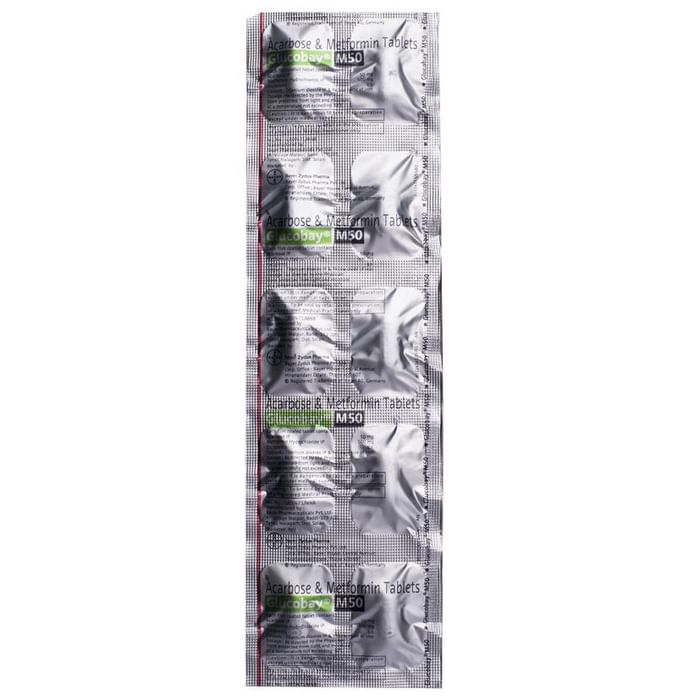 glucobay m 50 tablet thumbnail 5