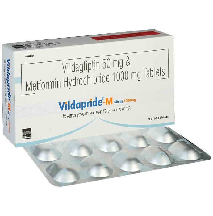 vildapride m 1000mg/50mg tablet thumbnail 3